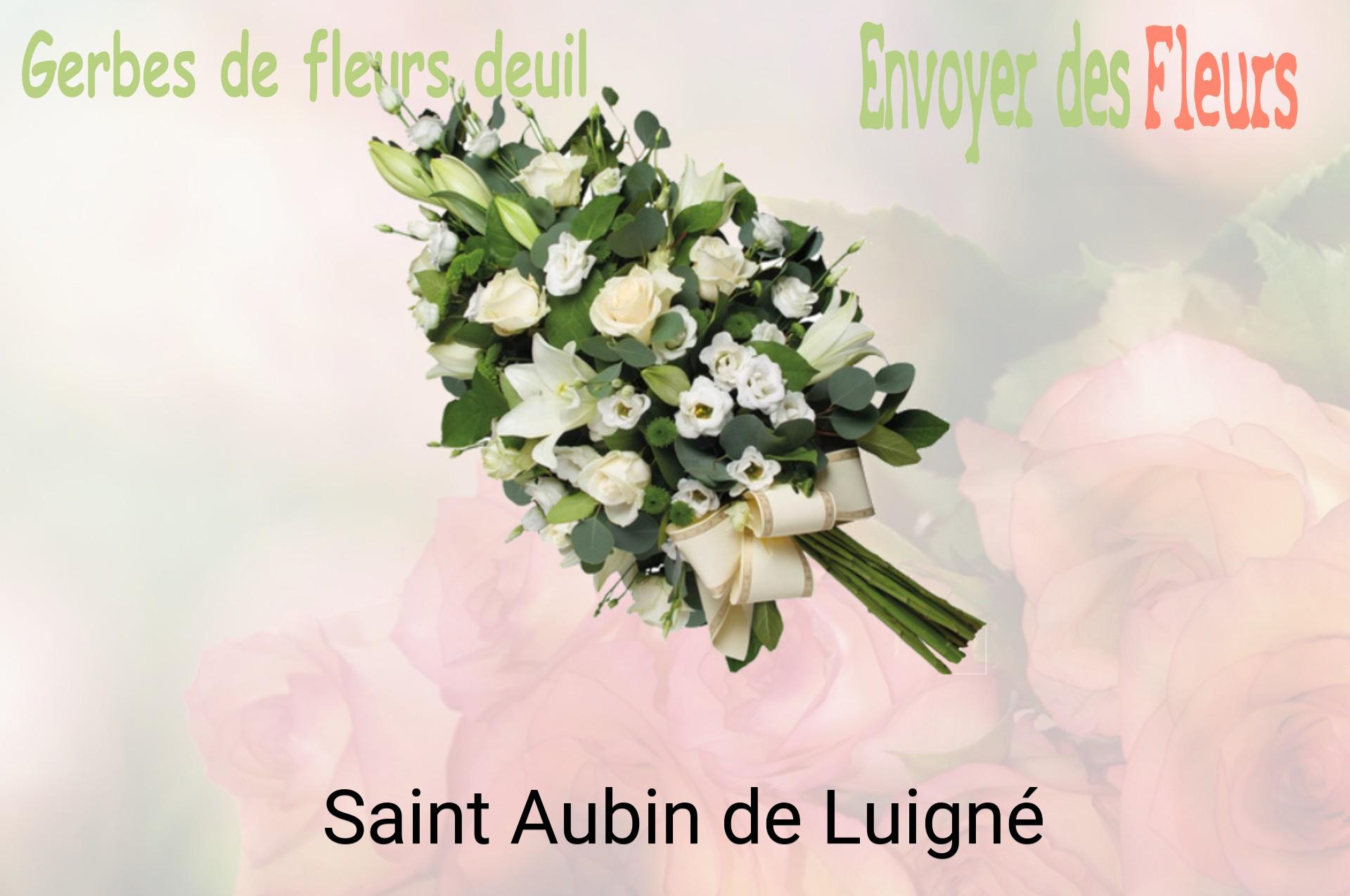 Gerbe de fleurs de deuil livrée à Saint-Aubin-de-Luigné
